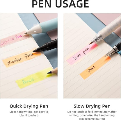 Golcellia Sticky Book Index Tabs, Page Tabs Markers, Sticky Notes Tabs 1272 Pieces(5 Styles, 31 Colors) Annotation Tabs, Book Annotation Supplies Study Pack