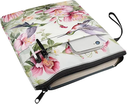 COEQINE Teens Girls Book Covers for Hardcover Middle High School Book Sleeves for Hardcover Paperback Portable Book Pouch with Front Pocket