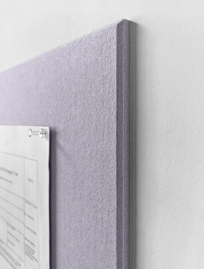 Large Cork Board Alternative - 47"x35" 12 Pack Felt Wall Tiles with Safe Removable Adhesive Tabs, Cork Wall Tiles Cork Board for Home Office Pin Board Tack Board 48 x 36 - Light Purple