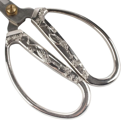 JubileeYarn Crane Motif Small Embroidery Craft Scissors - Brushed Nickel - 3 Scissors