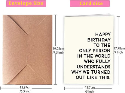 Brother Birthday Card, Sister Birthday Card, Funny Birthday Cards for Women, Birthday Card for Sister, Birthday Card for Brother, Funny Sister Birthday Card, Best Friend Birthday Card, Funny Brother Birthday Card