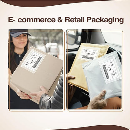 8.5x11 Shipping Label Sleeves 500 Pack Strong Adhesive Back for Secure Package Labelling, Protects Documents with Packing Slip Pouches Packing Sleeves for Mailing and Packaging -WaterProof and Durable
