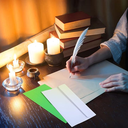 500 Pcs #10 Business Envelopes Adhesive Standard Envelopes Colored Envelopes for Office Check Invoices Letters Letterhead Invitations Announcements 4-1/8 x 9-1/2'' (Bright)