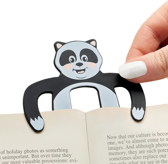 Page Pals Bookmark Bookholder | Page Holder | Music Holder Clip | Music Paper Holder | Magazine, Cookbook | Reading in Bed at Home | Office, Desk, Kitchen Use | Novelty Reading Gift Idea (Panda)