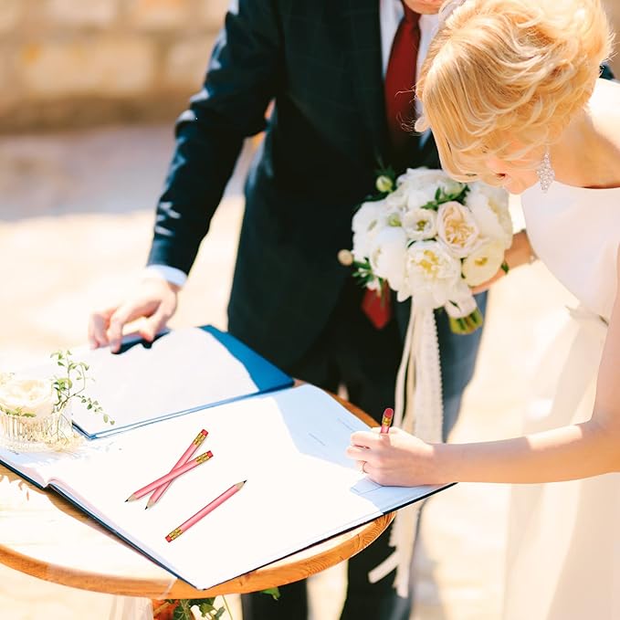 Chivao 288 Pieces Golf Mini Pencils Bulk with Eraser #2 HB Golf Short Pre Sharpened Pencils for Party Favors Office Supplies 4 Inch(Pink)