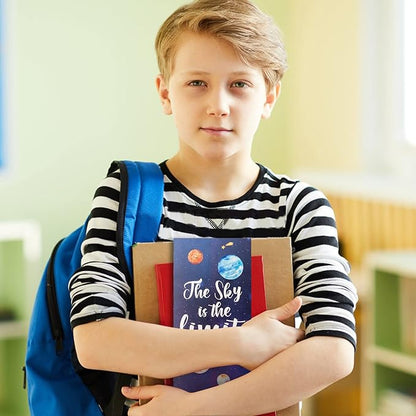 The Sky is The Limit Sticky Notes Set, 550 Sheets, Outer Space Galaxy Planet Pattern Self-Stick Notes Pads Divider Tabs Bundle Writing Memo Pads Back to School Office Supplies Small Gift