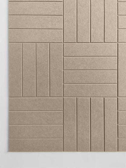 Large Cork Board Alternative - 12-Pack Felt Wall Tiles with Safe Removable Adhesive Tabs, Cork Wall Tiles Bulletin Board Home Office Essentials - Camel