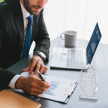 Chunful Happy Retirement Gifts for Men Women Never Understand the Difference You Made Keepsake and Paperweight Retirement Plaque Inspirational Gifts for Retired Teacher Nurse(Vintage Style)