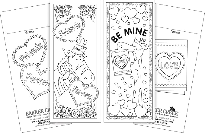 BARKER CREEK Bookmark Set, Color Me! Celebrate The Year Bookmark, Celebrate the Seasons and Special Occassions with this Set of 360 Bookmarks (30 Each of 12 Designs), Designed to be Colored (3575)