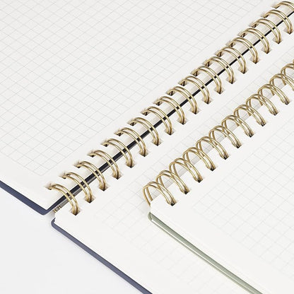 Graph Paper Notebook, 4 Pack Journal Spiral Graph Grid Notebooks 5.7" x 8.3", 640 Pages, Cute School Supplies Notebooks for Work, Aesthetic Gift Office Supplies for Study and Notes