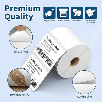 12 Rolls 3" x 2" Direct Thermal Labels - 8400 Labels Multipurpose Address Shipping Labels for Barcode Postage - Adhesive & Perforated, Compatible with Rollo, Zebra, Munbyn, and Other Desktop Printers