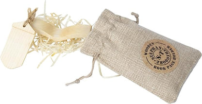 Handmade Wooden Book Page Holder - Wooden Thumb Bookmark - Novel Reading Accessories, Book Gadgets, Presents for Readers, Book Lovers Gifts, Bookworm (Maple Natural)