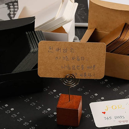 VANRA 300 Small Blank Cards 3.5x2 inches Color Cardstock Study Flash Cards Index Cards, Unruled with Rounded Corners (Kraft Brown, 300/Pack)