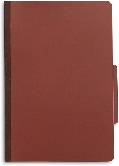 30 Legal Size Classification Folders, 2 Divider 2 Inch Tyvek Expansions, Durable 2 Prongs Designed to Organize Standard Law Client Files, Office Reports, 30 Legal Folders, Red Brick