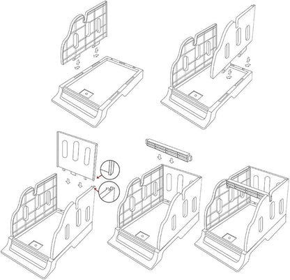 Label Holder for Rolls and Fanfold Labels - Desktop Label Printer Accessory