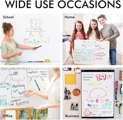 Shuttle Art Dry Erase Markers, 15 Colors Magnetic Whiteboard Markers, Fine Point, Perfect For Writing on Whiteboards, Dry-Erase Boards,Mirrors for School Office Home