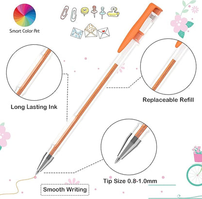 320 Pack Gel Pens Set, Smart Color Art 160 Colors Gel Pen with 160 Refills for Adult Coloring Books Drawing Painting Writing