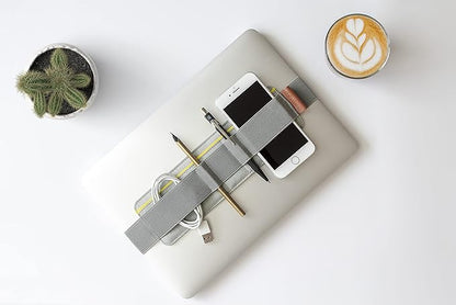 Beblau Slim Portable Tech Organizer – Attachable Laptop & Notebook Accessory | Fits 13"-17" | Backpack Insert & Desk Organizer | Office, Home, & School | Work-from-Home Essentials | Christmas Gift