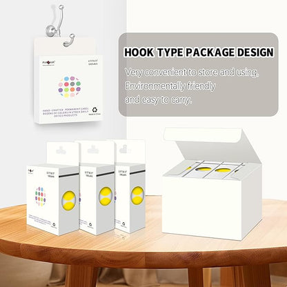 PARLAIM 0.75 inch Diameter Colored Dot Stickers 4 Rolls Pack 4000pcs Yellow Round Label Color Coding Marking Stickers Permanent Adhesive for Garage Sale