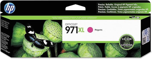 HP 971XL | PageWide Cartridge High Yield | Magenta | Works with HP OfficeJet Pro X451, X476, X551, X576 | CN627AM
