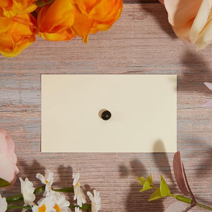 50 Sheets Blank Cardstock Paper 250 GSM Thick Heavy Cards Stock for DIY Art Projects, Card Making, Postcards, Greeting Cards, Birthday Party, Wedding Invitation (Cream, 3x5 inches)