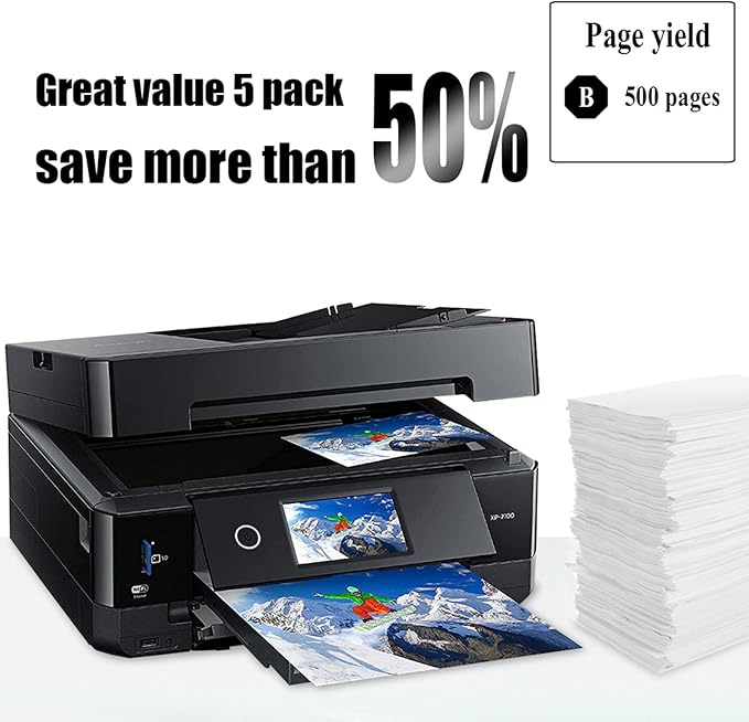 1 Packs 410XL Remanufactured Ink Cartridge Replacement for Epson T410XL 410 XL High Yeild for Expression XP-7100 XP-530 XP-630 XP-635 XP-640 XP-830 Printer(1 Black)