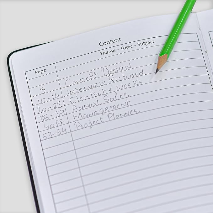 Nextnoid Hardcover Dotted Journal Notebook - 120 GSM Thick Paper, Medium A5-256 Pages - Perfect For Handwriting, Diagrams, Note-Taking and To-Do Lists (Dot, Black)