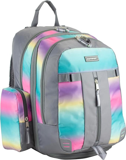 Eastsport Extra Large Backpack Expandable Oversized For Travel Hiking Work Camping Sports Outdoors With Drawstring Bag 18x13.5x9.5 Mochila De Viaje Ombre