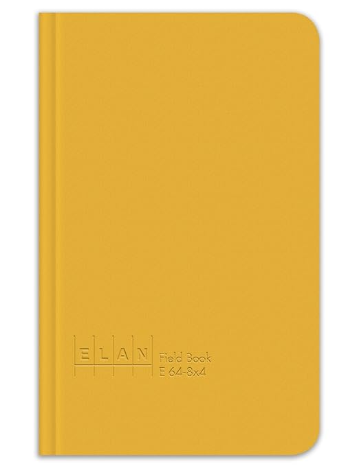 Elan Publishing Company E64-8x4 Field Surveying Book 4 ⅝ x 7 ¼, Yellow Cover