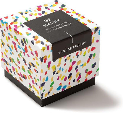 Compendium ThoughtFulls Pop-Open Cards — Be Happy — 30 Pop-Open Cards, Each with a Different Inspiring Message Inside
