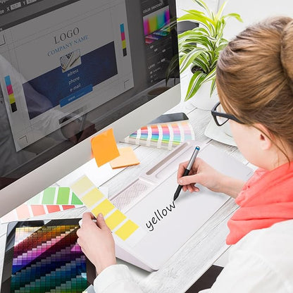 Small Glass Desktop Whiteboard Dry-Erase-Board - Computer Keyboard Stand White Board Surface Pad with Aromatherapy, Desk Organizers with Accessories for Office, Home, School Supplies