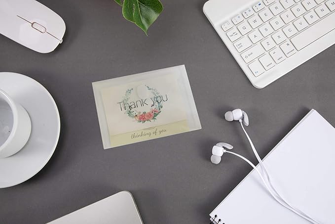 5x7 Small Plastic Envelopes Hook Loop Closure Receipt Storage Holder 120 Pack (clear-120 pack)