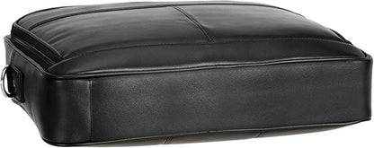 Polare Full Grain Leather 16.5'' Laptop Bag Briefcase for Men Business Messenger Work Bag Fits 15.6'' Laptop