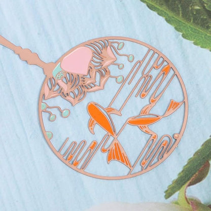 TOYANDONA Retro Bookmarks Brass Bookmarks Metal Retro Bookmarks Chinese Metal Bookmarks Chinese Rose Gold Bookmark Gold Plated Bookmark Book Manager Magnet Bookmarks Label Tassel