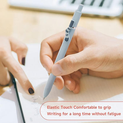 UIXJODO Cat Pens, 4 Pcs 0.5mm Cute Kawaii Pens Black Ink Pens Fine Point Smooth Writing Pens, High-End Series Cat's Tail Retractable Pens for Journaling Note Taking (4 Pcs Cat)