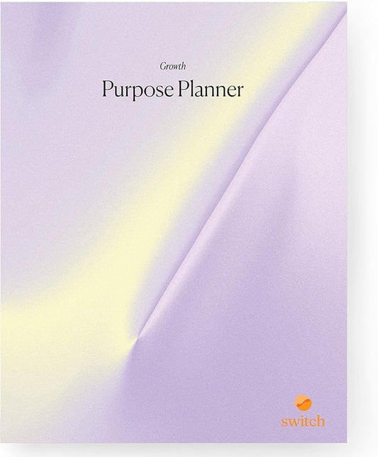 Switch Research Purpose Planner "Growth": Psychologist-Backed Goal Planner for Developing a Life of Purpose - 31-Day Undated Productivity Planner - Guided Prompts, Techniques, and Insights