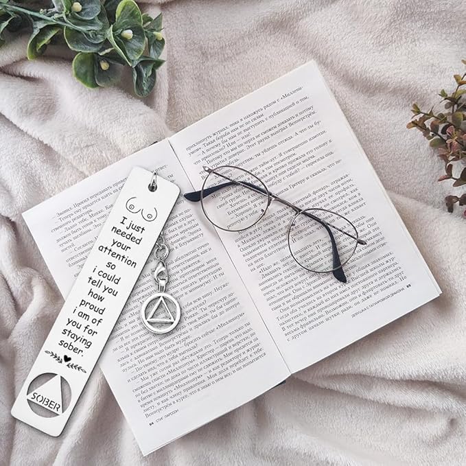 Funny Sobriety Gift for Men Women, Rude Boobs Sobriety Gift, Addiction Recovery Gift AA Gift NA Gift, Sober Gifts for Loved One in Recovery, Inspirational Christmas Graduation Gifts-DB14