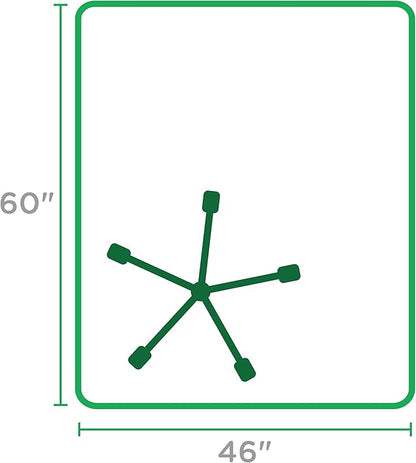 Dimex Office Chair Mat for Low Pile Carpet, 46" x 60", Clear