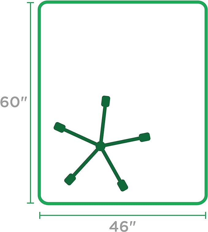 Dimex Office Chair Mat for Low Pile Carpet, 46" x 60", Clear