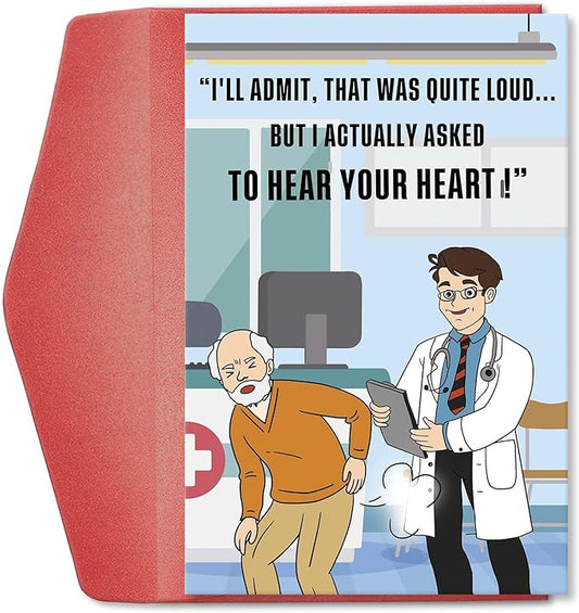 Funny Birthday Card for Him, Old Age Birthday Gift for Dad Husband Grandfather, Fathers Day Card for Man, Birthday Gift Idea for 50th, 60th, 70th, Hear Your Fart