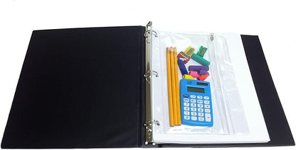 Charles Leonard Clear Vinyl Pencil Pouch with Zip-Lock Closure, Pack of 24