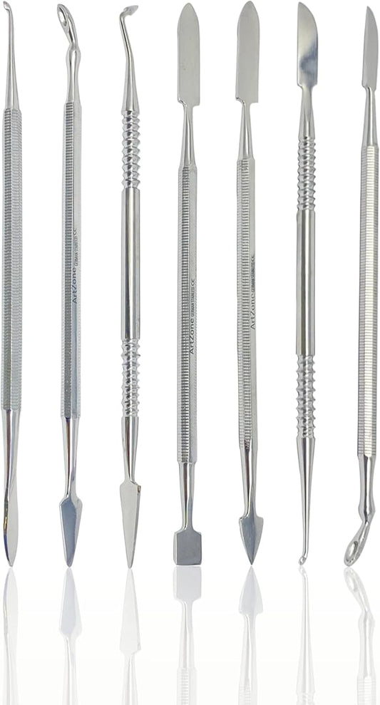 CYNAMED Stainless Steel Spatula Wax & Clay Sculpting Tool Carver Set (7PK)