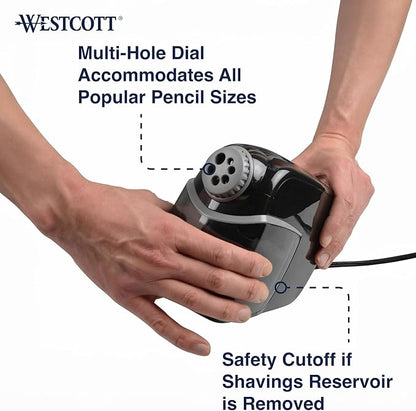 Westcott iPoint Heavy Duty Electric School Pencil Sharpener (16681)