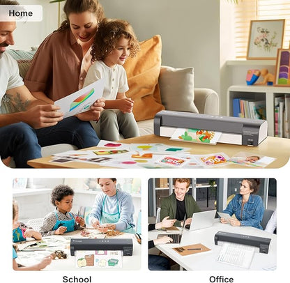 Bonsaii Laminator, 13 Inch 7-in-1 Thermal Laminator Machine with Never Jam Technology, Laminator with 40 Laminting Sheets for Home, Office, and Classroom Organization Supplies