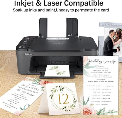 White Cardstock 8.5x14 Thick Paper 100 Sheets, Goefun 65lb Heavyweight Legal Cardstock Printer Paper For Arts and Crafts, Brochures, Menus, Posters