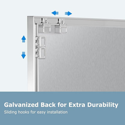 Small Whiteboard, 16'' x 12'' Magnetic White Board Dry Erase Board for Wall, Hanging Silver Aluminum Frame Wipe Board for Home, Office, School