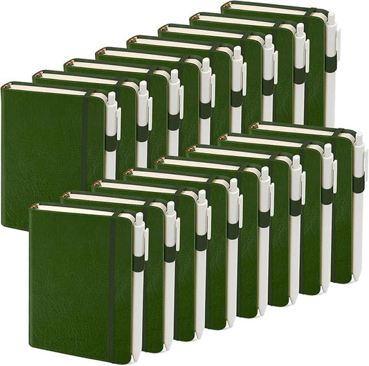 Pocket Small Notebook Journals, 116 Pack ( Forest Green) Mini Notebook 3.7x5.7 Butterfly Journaling Notebooks for Women Men, Hardcover Lined Note Pads with Pens for Work, Business, Travel Journal, Office Supplies