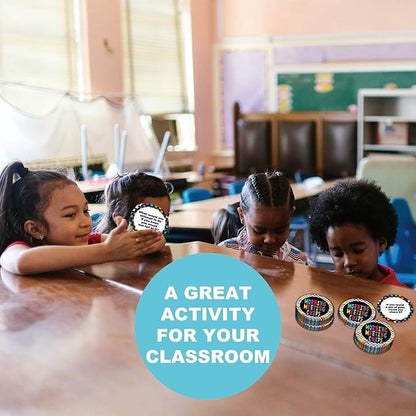 100 Morning Meeting Chips Questions Cards for Kids, Conversation Starters, Primary Students Response Cards, Learn and Improve Listening & Communication, Vocabulary, Social Skill