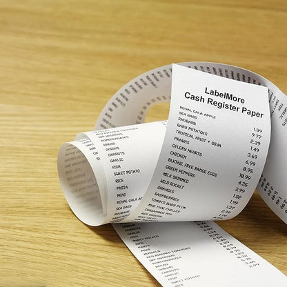 LabelMore 2 1/4" X 50' Thermal Receipt Paper, Credit Card Paper Rolls Thermal, Cash Register Roll, Premium Pos Thermal Printer Paper (400 Rolls)