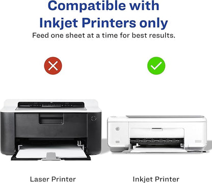 Avery Printable Postcards with Sure Feed Technology, 4" x 6", Matte White, 100 Blank Postcards for Inkjet Printers (8386)